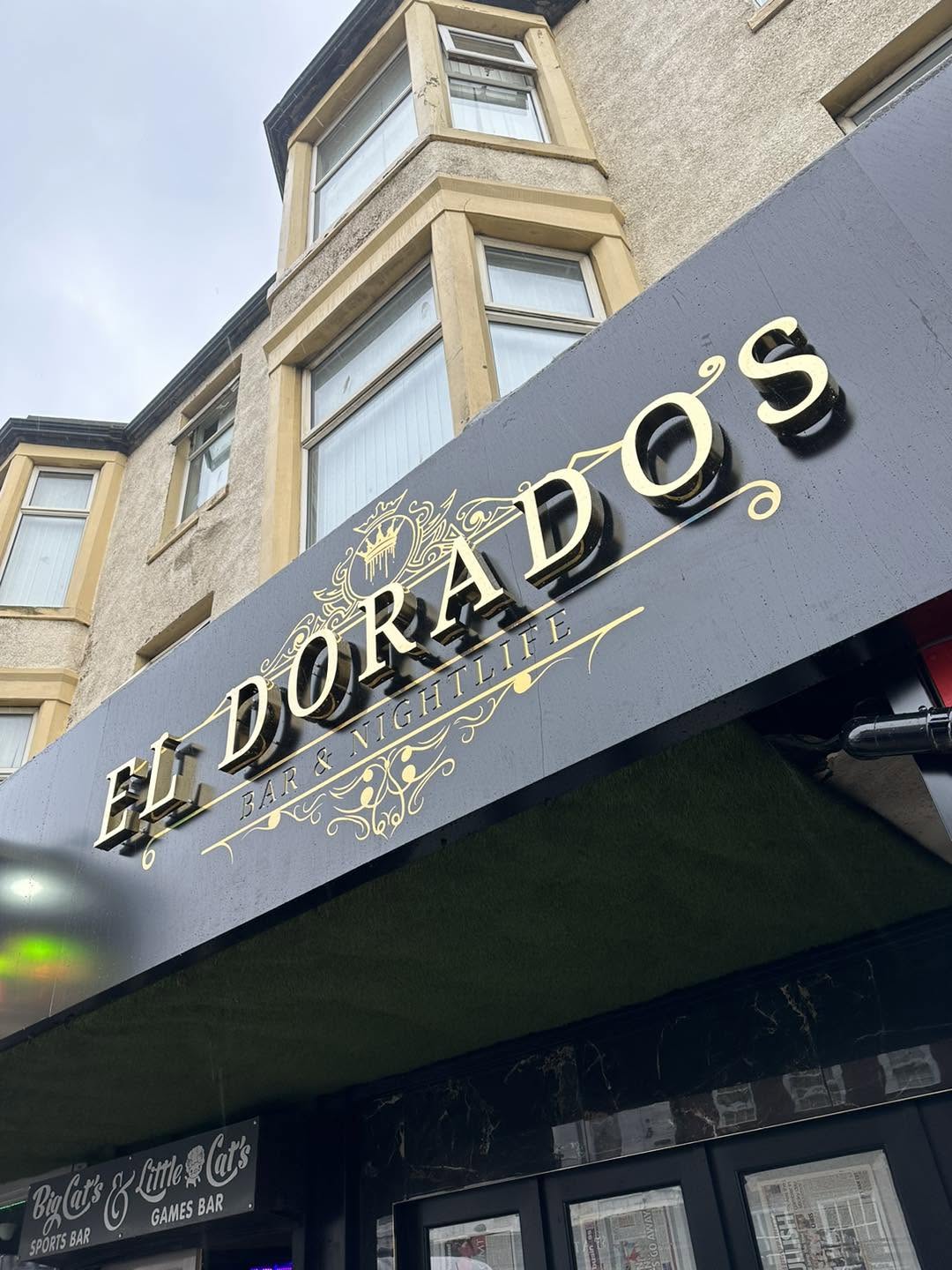 Outdoor illuminated bar sign manufactured and installed by Ashton Signs