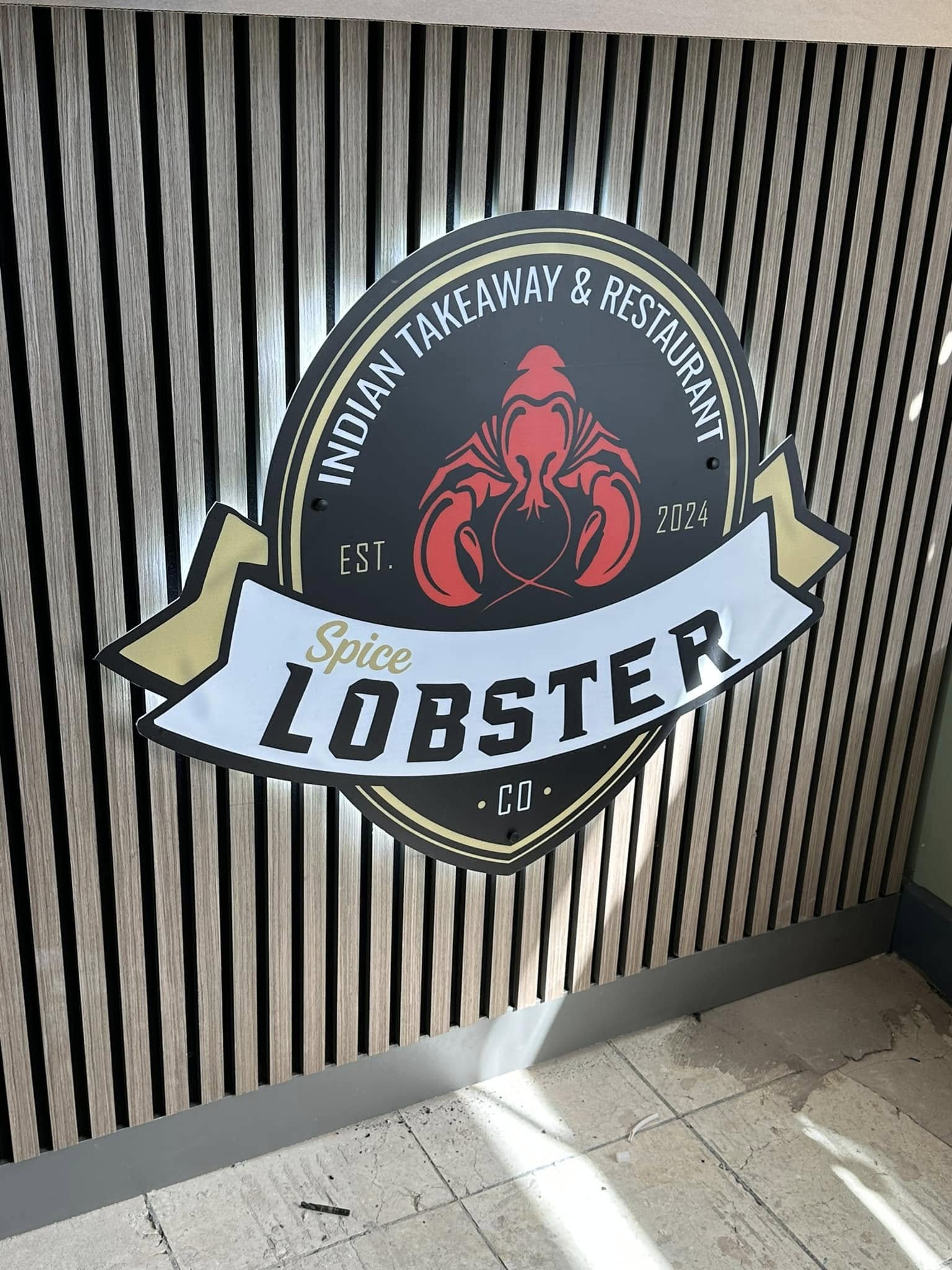 Interior food business signage designed and fitted by Ashton Signs, Blackpool
